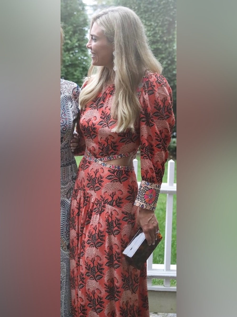 ba&sh Red Floral Mixed-Print Maxi Dress (size 1-s)